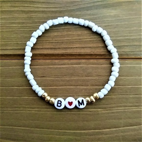 3/$49 New Personalized Beaded Name/Word Bracelets - Picture 4 of 8